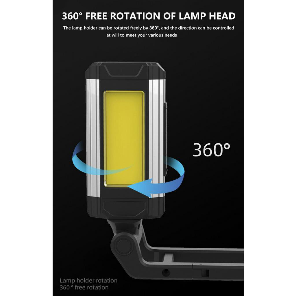 Đèn LED COB Đa Năng Chống Thấm Nước Kèm Sạc USB Tiện Dụng Mang Theo Du Lịch Cắm Trại