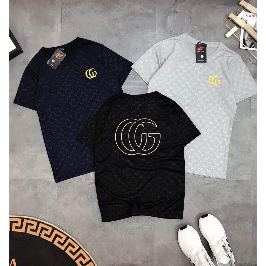 Set áo GC + quần đùi nam, áo cộc tay nam, bộ hè nam chất thông hơi mát lạnh 3 màu đen, trắng, xanh HBTY125 | BigBuy360 - bigbuy360.vn
