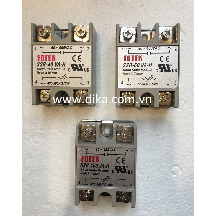 Rơle bán dẫn fotek SSR-40VA-H, SSR-60VA-H, SSR-100VA-H