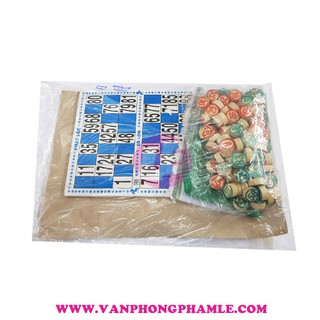Cờ loto số gỗ (Bộ)