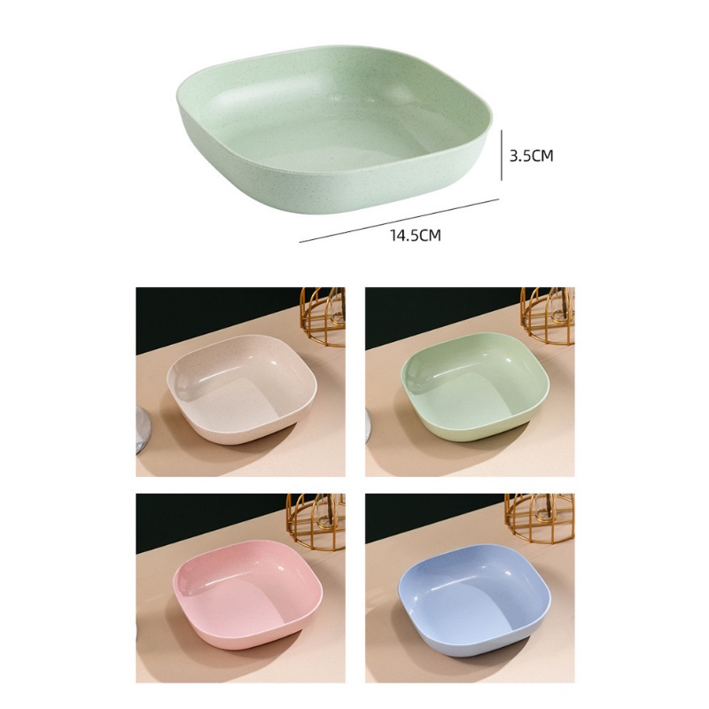 Set 8 đĩa lúa mạch vuông hàng chuẩn TUTJNO