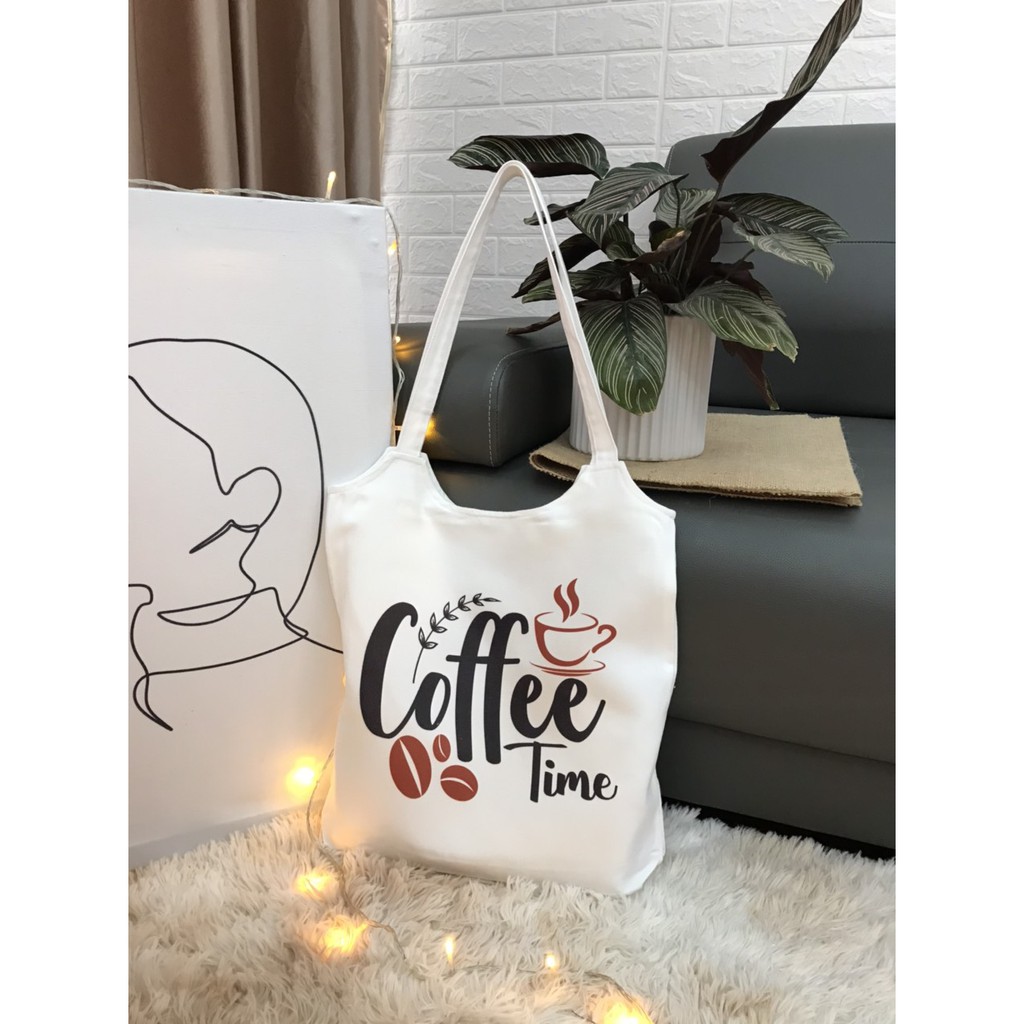 [CÓ SẴN] [CÓ KHÓA] Túi tote vải canvas phong cách Hàn Quốc