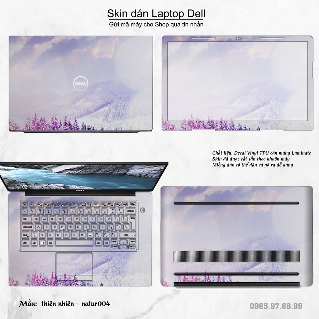 Skin dán Laptop Dell in hình thiên nhiên (inbox mã máy cho Shop)