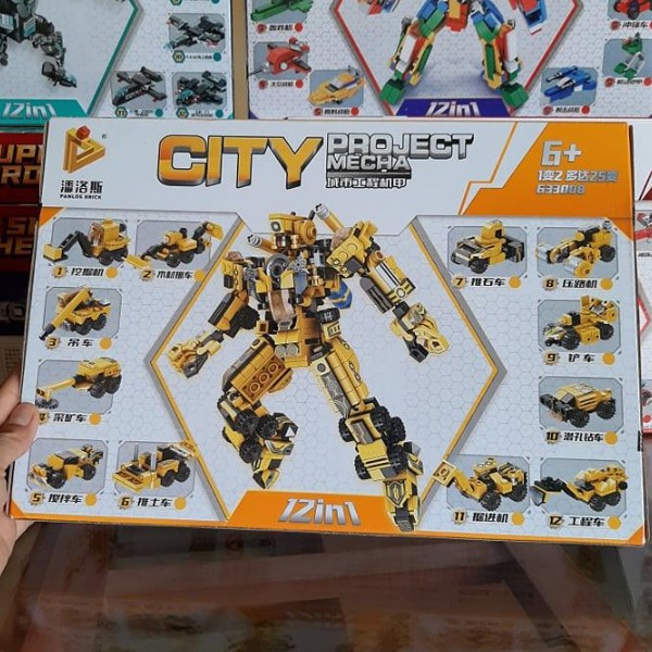 Bộ đồ chơi xếp hình LEGO robot  12 trong 1 có 570 mảnh ghép kích thích trí thông minh và sáng tạo của trẻ