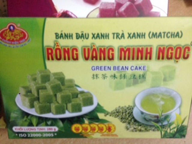 Bánh đậu xanh Minh Ngọc 4 vị hộp to