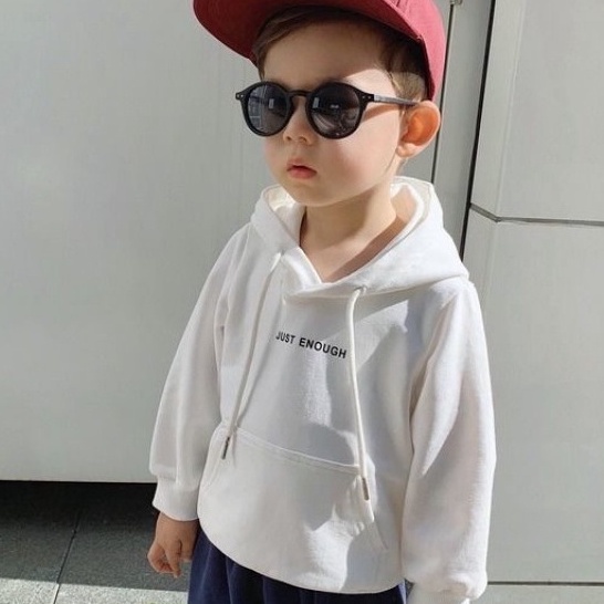 Áo Hoodie Trẻ Em Cho Bé Trai Và Bé Gái, Áo Nỉ Cho Bé Chất Liệu Da Cá Có Mũ JUST Cân Nặng Từ 5-32Kg THAOBE KIDS