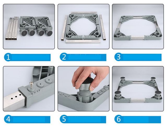 [LOẠI 1 CHẮC CHẮN ]Kệ Máy Giặt Chân Kê Máy Giặt Tủ Lạnh Đế Kê Chân Tủ Lạnh Máy Giặt Bằng Inox Đa Năng