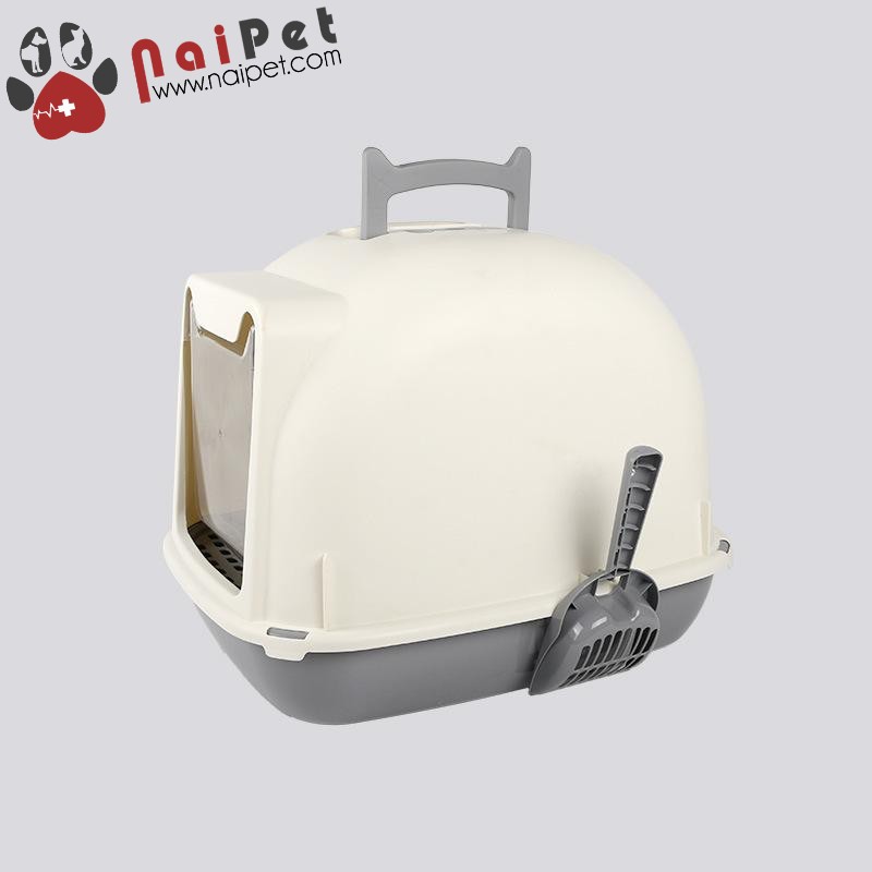 Nhà Vệ Sinh Hộp Vệ Sinh Đựng Cát Cửa Tai Mèo NVS004