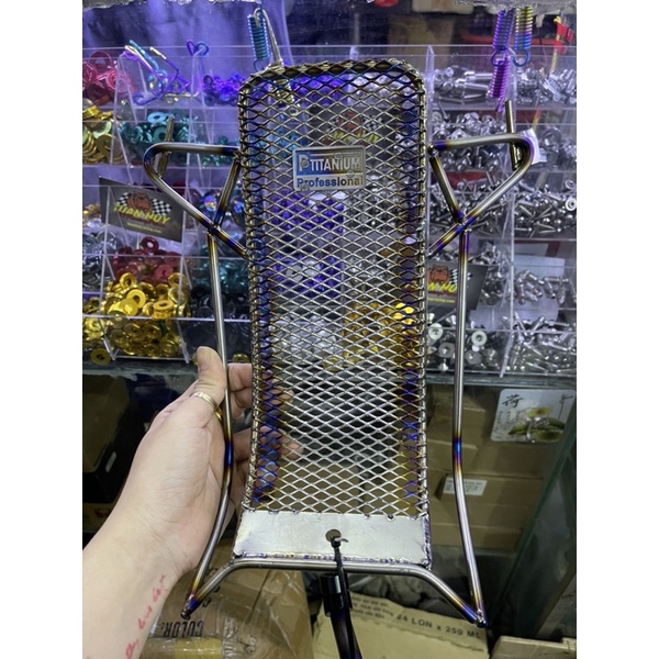 Baga fu led , fu mập , fu 125 full titanium gắn trực tiếp viền titan 8li dày , lưới titan dày sắc nét