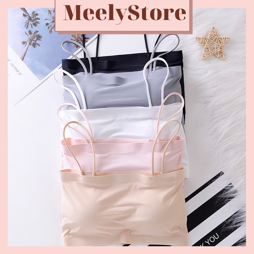 Áo Bra Quây Su Đúc Nữ Có Đệm Mút Nâng Ngực Chất Liệu Siêu Co Giãn Áo 2 Dây Màu Pastel Siêu Dễ Phối Đồ - 267