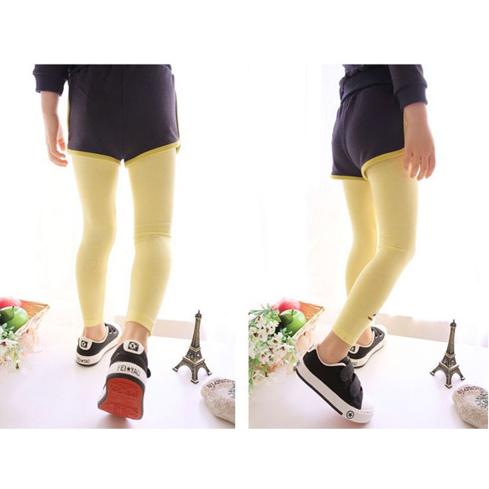 Quần legging thêu họa tiết dễ thương cho bé gái