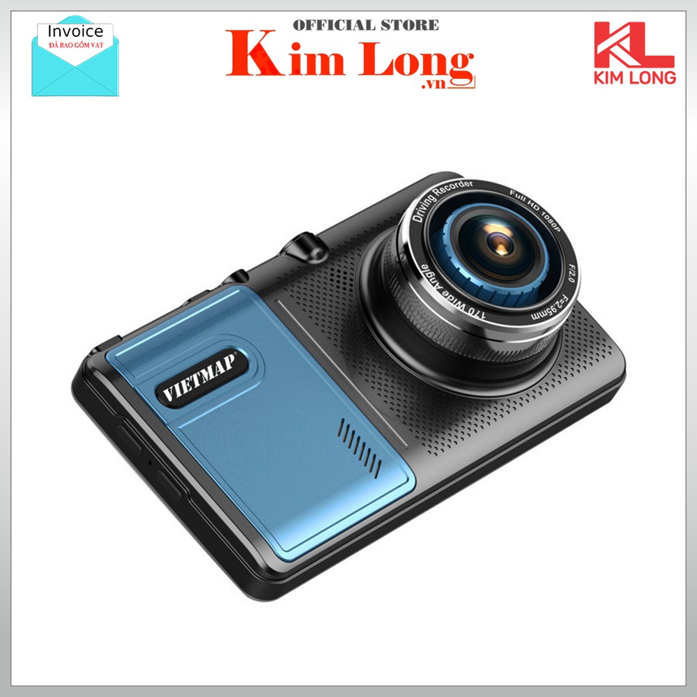 Camera hành trình Vietmap A50 ghi hình trước sau kiêm dẫn đường + kèm thẻ