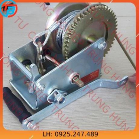 TỜI QUAY TAY 800 LBS Tải Trọng 440 Kgs Có Cáp Móc 8M