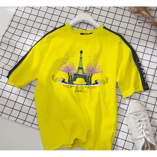 Áo thun Cotton Unisex - Paris - Tháp eiffel thơ mộng