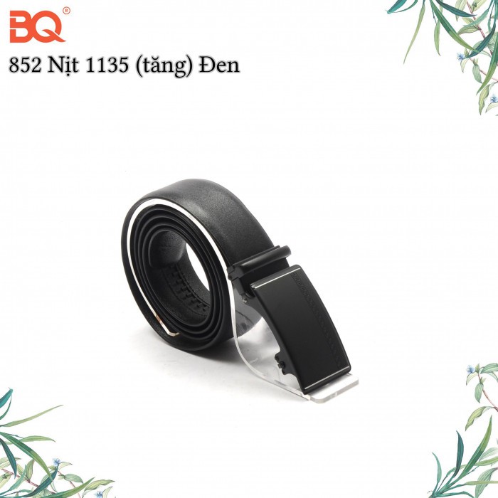 Dây nịt - Thắt lưng nam thời trang công sở da bò cao cấp BQ