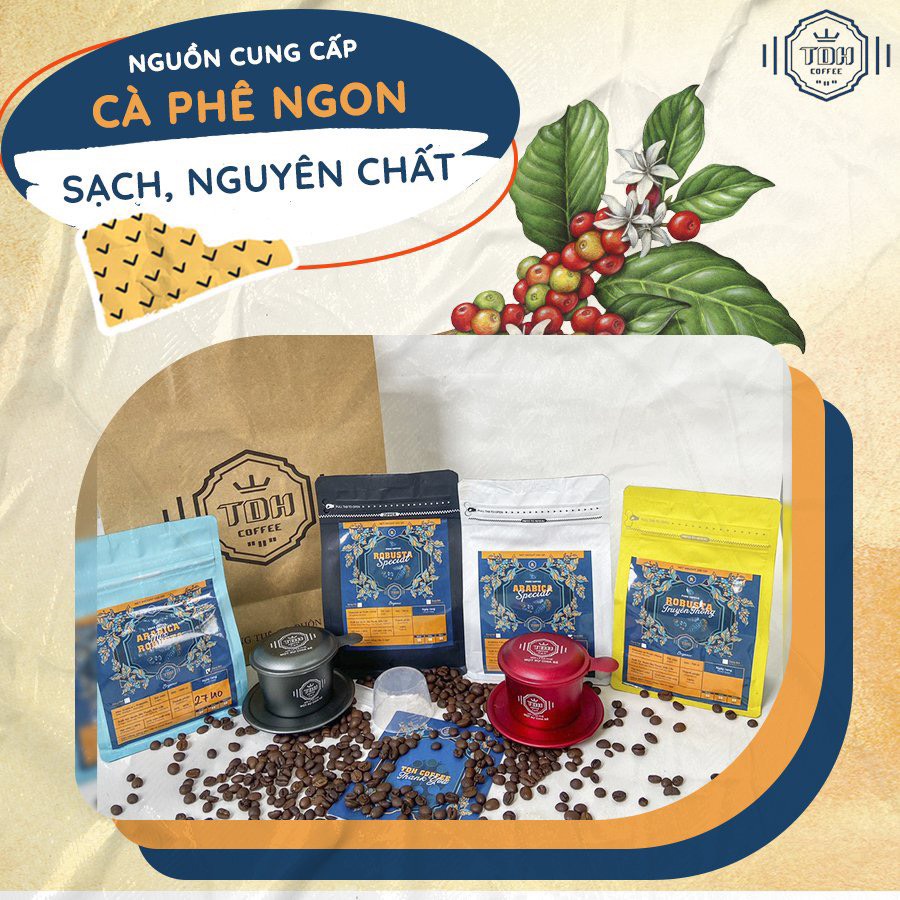 Cà Phê Robusta Dak Lak. 100% Cà Phê Nguyên Chất Rang Mộc, Giảm Cân Không Chất Bảo Quản- TDH Coffee TDH02 | BigBuy360 - bigbuy360.vn