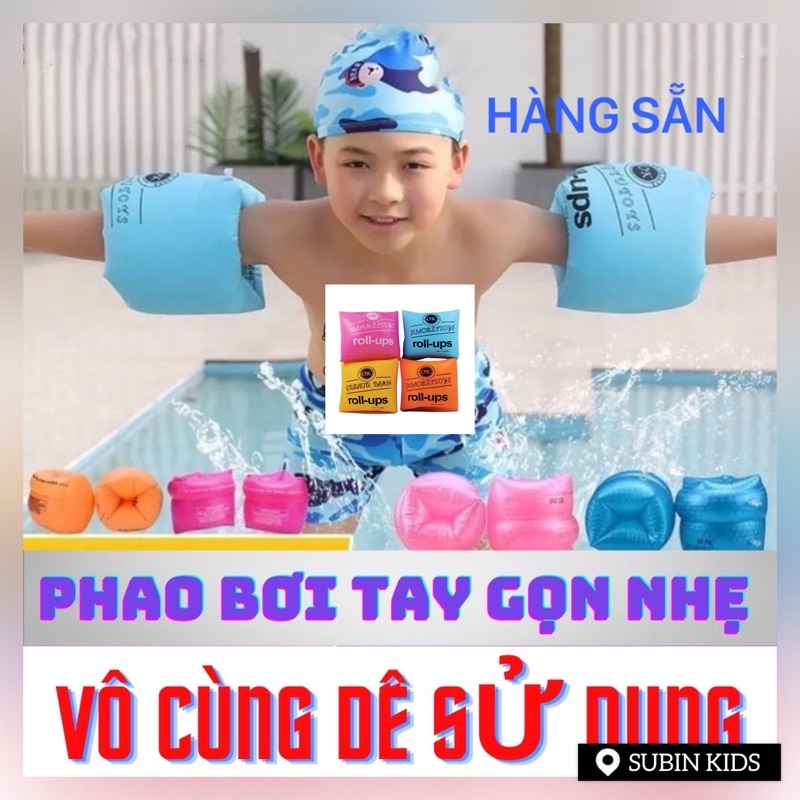 Phao tay tập bơi SB cho bé và nguời lớn (1 đôi) phao đeo tay SUBIN KIDS