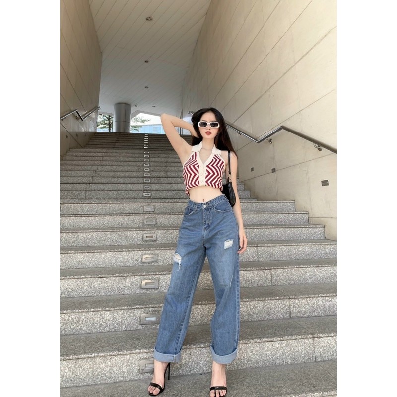 Quần JINO JEANS VÀ ÁO SEXY CROPTOP items cá tính và sành điều ( bán tách lẻ từng sản phẩm )