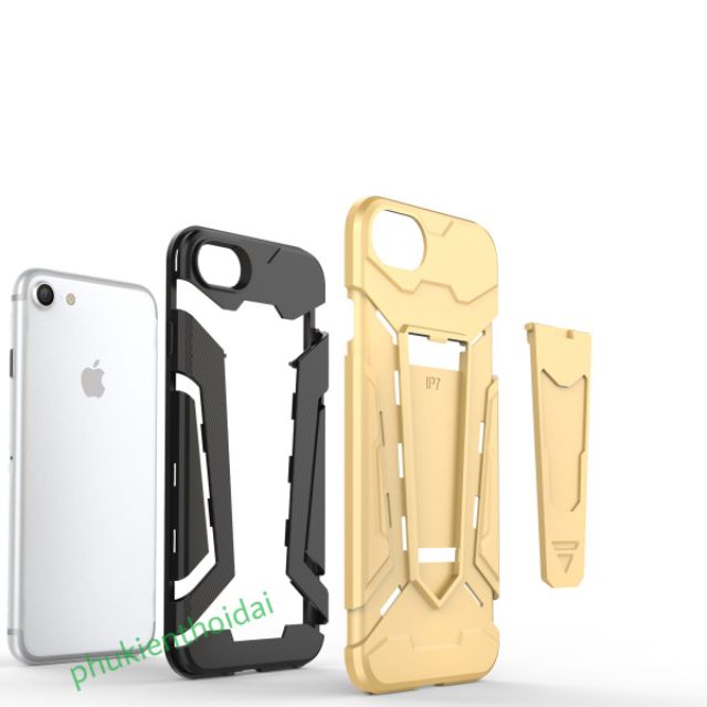 Iphone 6 / 6s ốp lưng chống sốc Iron Man Pro cao cấp giá đỡ xem phim