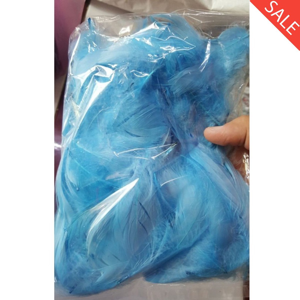 Lông vũ 25k /bịch - gần 200c - có 15 màu