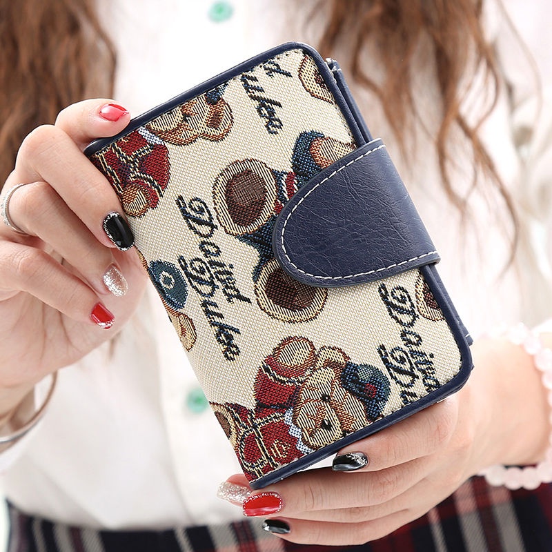 Ví Ngắn Cầm Tay Có Khóa Kéo Thời Trang Hàn Quốc 2019 Cho Nữ