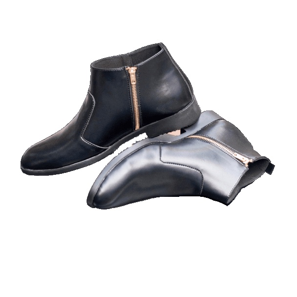 Giày Chelsea Boots Classic cổ khóa, đế khâu chắc chắn-CB521 NHÁM