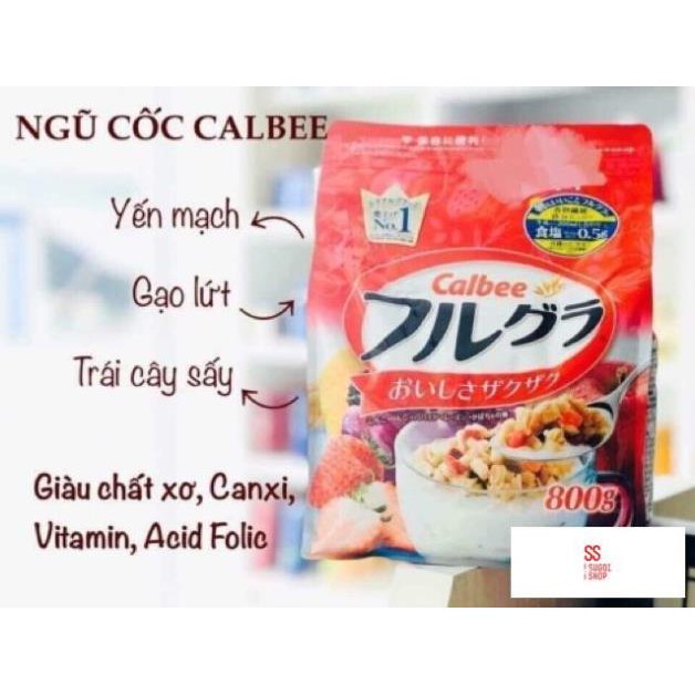 Ngũ cốc Calbee 800g Nhật Bản ( sẵn)