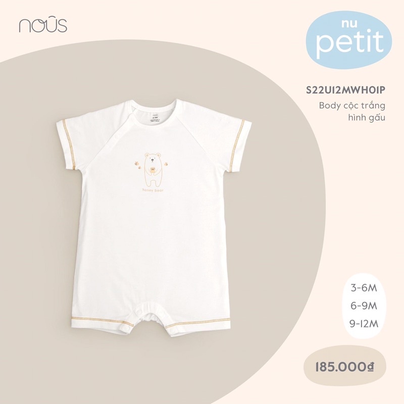 (MẪU MỚI) Nous Body cộc đùi Petit cho bé 3M-9M