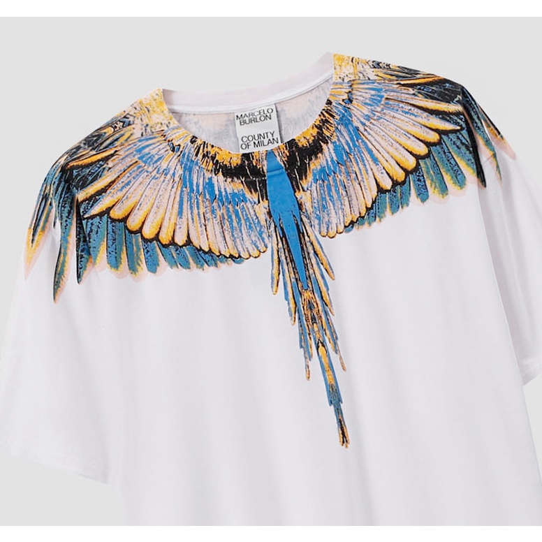 Áo Thun Tay Ngắn In Hình Đôi Cánh Thời Trang