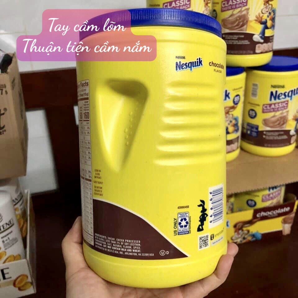 ❤️ [Quận 3] Bột sữa Cacao Socola Nestle Nesquik Chocolate 1.275kg Mỹ Ca cao thượng hạng [Date 8/2023]