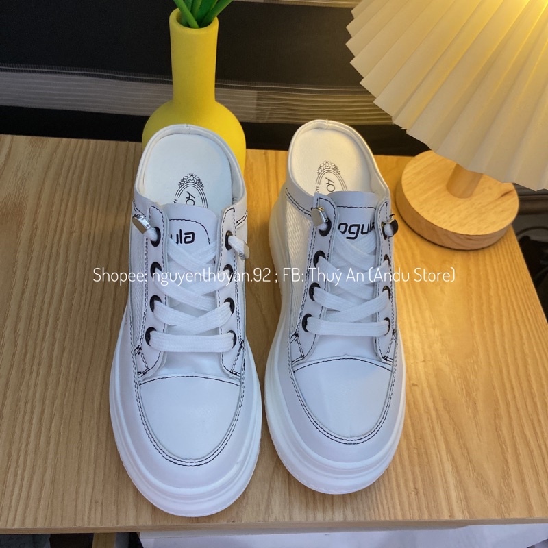 Giày sục thể thao độn đế 9cm cao cấp⚡️ANDU STORE⚡️[Video,Ảnh thật)