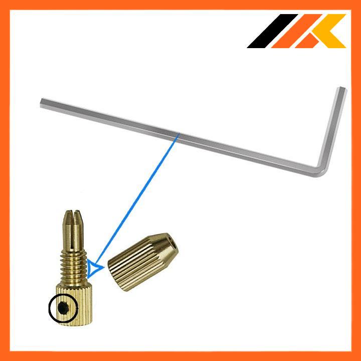 Cây Lục Giác Mở Ốc M3 Đầu Kẹp Mũi Khoan - Lục Lăng Chữ L 1.5mm