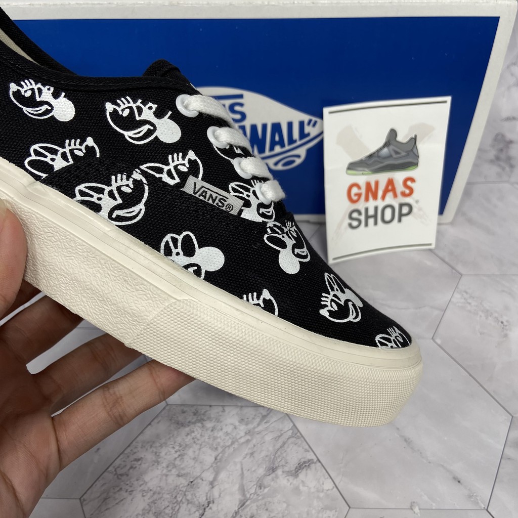 [Mã FAGREAT245 giảm 8% tối đa 50K đơn từ 250K] Giày thể thao nữ đẹp buộc dây giá rẻ hình chuột đen trắng xinh xinh | BigBuy360 - bigbuy360.vn