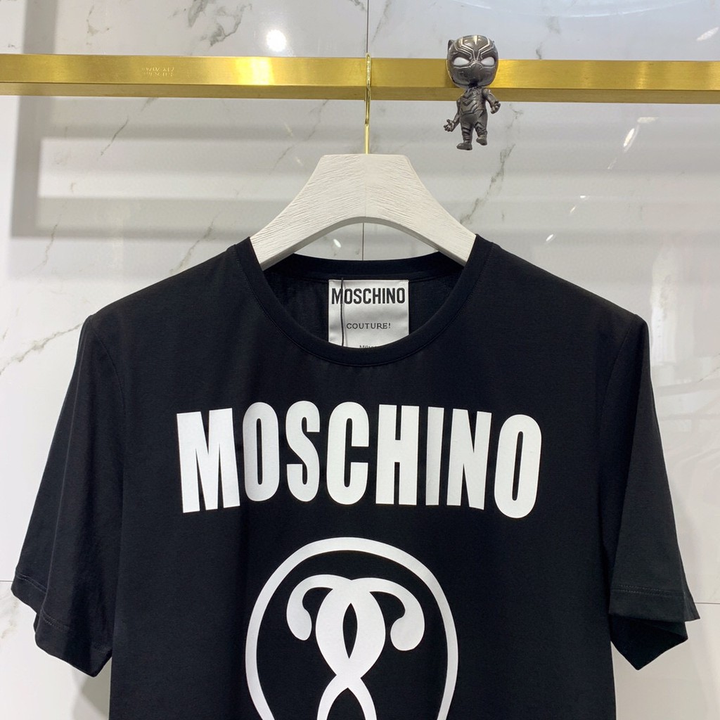 [COMBO MUA 1 ÁO TẶNG 1 MŨ TRƠN LƯỚI THỜI TRANG ] Áo phông Moschino Unisex chất liệu cotton , áo thun Unisex thời trang