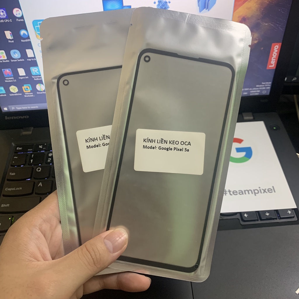 Mặt Kính Màn Hình Google Pixel 5 5a Liền Keo OCA Dành Cho Kỹ Thuật Viên Ép Kính