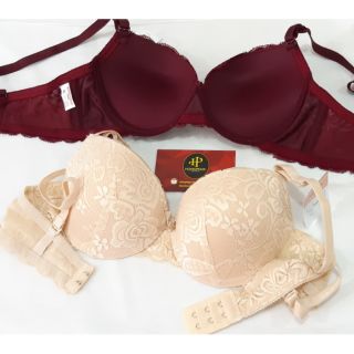 Áo ngực nữ demi nâng ngực mút dày vừa lightly pushup lace demi bra