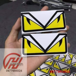 Combo 2 TEM Fendi hình con mắt. DÁN MỌI VỊ TRÍ CỦA XE