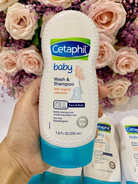 Tắm gội hữu cơ Cetaphil Organic Baby 230ml