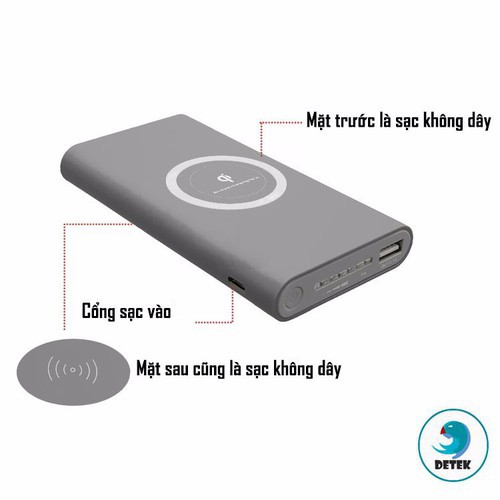 Pin sạc dự phòng kiêm sạc ko dây QI 10.000mAh - 20.000mAh