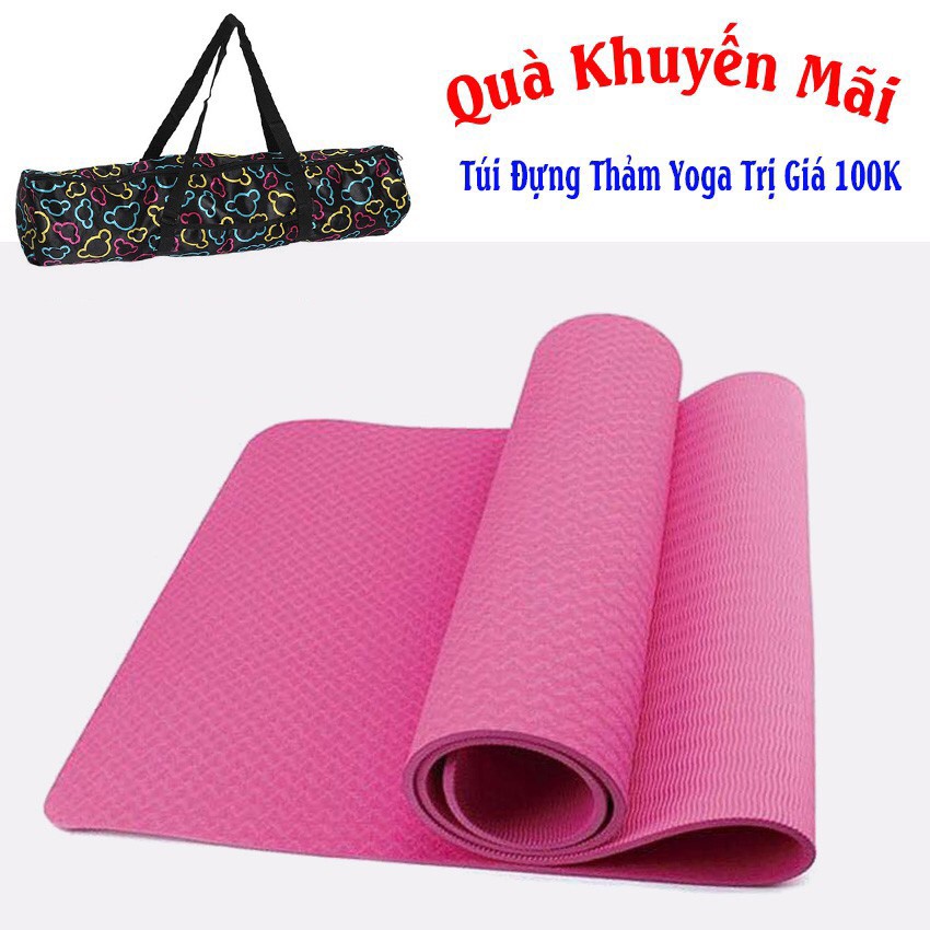 Thảm Tập Yoga Eco Friendly Tpe Cao Cấp Tặng Kèm Túi Đựng TM1