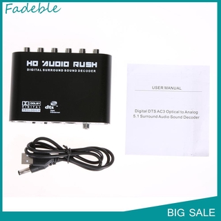 Thiết bị giải mã chuyển đổi âm thanh kỹ thuật số quang SPDIF/DTS AC3 đồng trục qua RCA 5.1CH