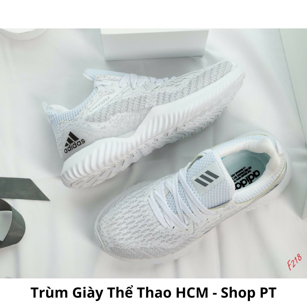 [MUA NHIỀU GIẢM NHIỀU] Giày cặp nam nữ adidas alphabouce màu trắng thể thao đẹp Hàn Quốc | Giày thể thao nam nữ giá rẻ