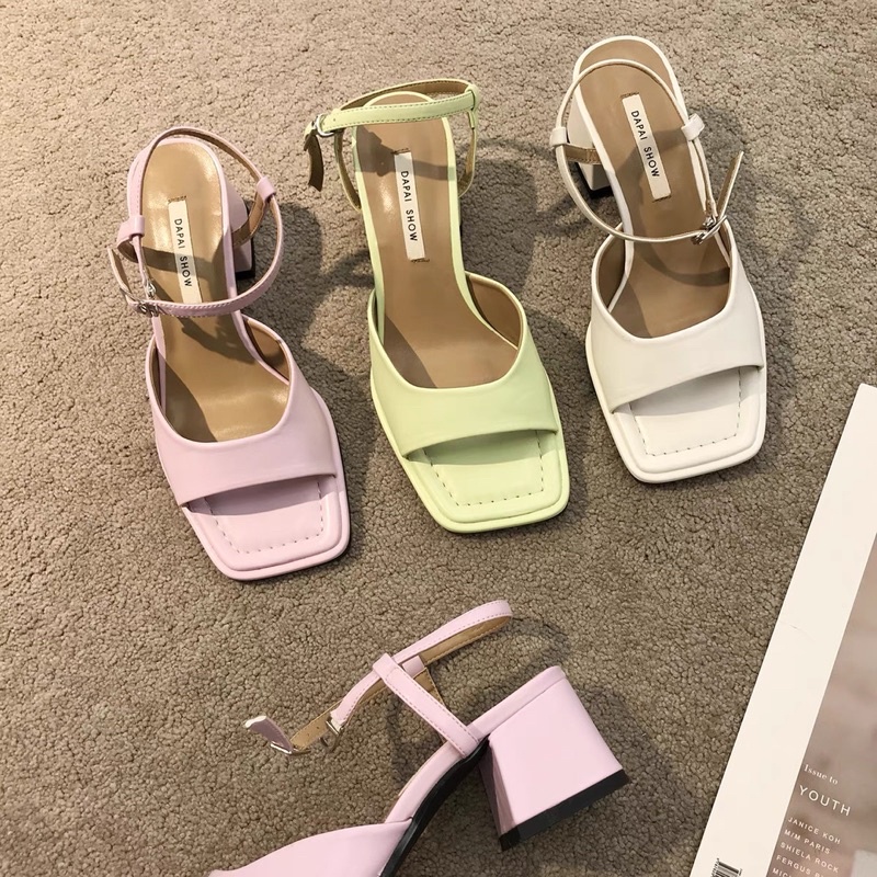 ORDER 🌼 Giày QCCC cao gót mũi vuông màu xinh xắn