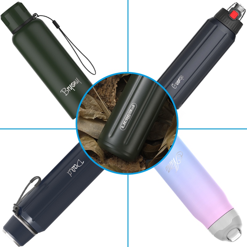 Bình đựng tên có dịch vụ khắc chữ FJBOTTLE DIY bằng thép không gỉ