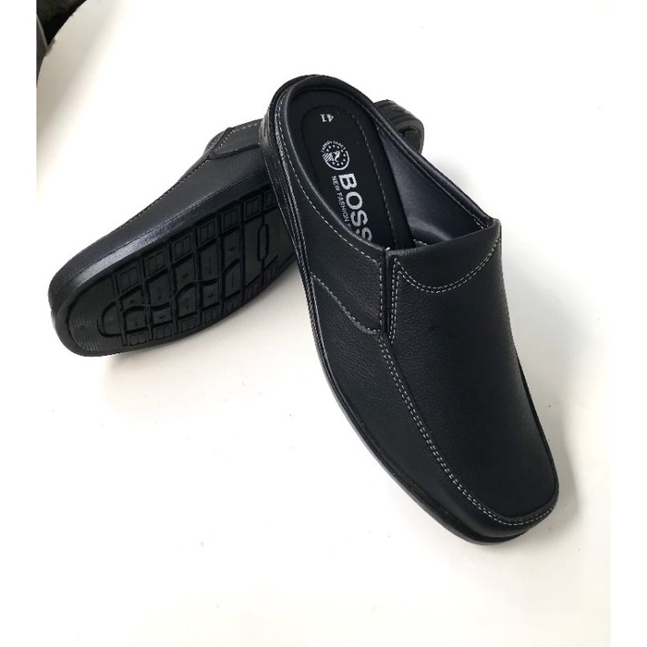 Giày không gót nam phom đẹp, da mềm, mã SP13, size từ 38-43, màu đen, mẫu mới nhất hiện nay