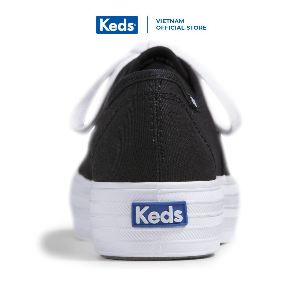 Giày Keds Nữ - Triple Canvas Black - KD057298