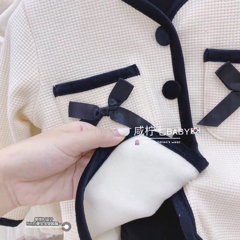 Áo khoác nhẹ bé gái tiểu thư siêu sang chảnh kiểu dáng Hàn Quốc - hàng cao cấp loại 1 diện Tết