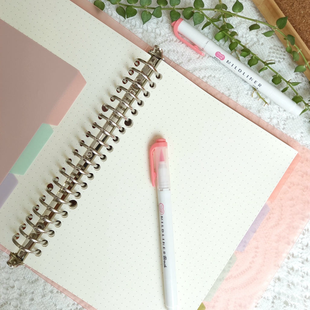 Sổ còng sắt A5 B5 20 26 lỗ bìa nhựa cứng chưa kèm ruột giấy refill làm sổ tay, bullet journal, planner Tadaa Gifts