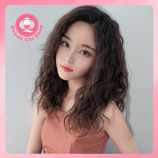 Tóc giả kẹp V CAO CẤP. Tóc ngắn xù mì cá tính, phong cách sao Hàn Quốc