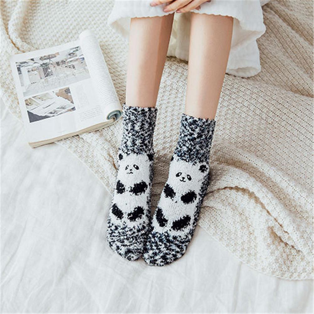 Vớ Nhung San Hô Dày Mềm Mại Thoáng Khí Cho Nam Và Nữ